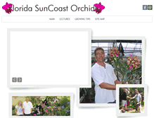 Tablet Screenshot of floridasuncoastorchids.com